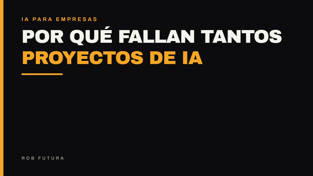 Por qué tantos proyectos de inteligencia artificial no generan resultados